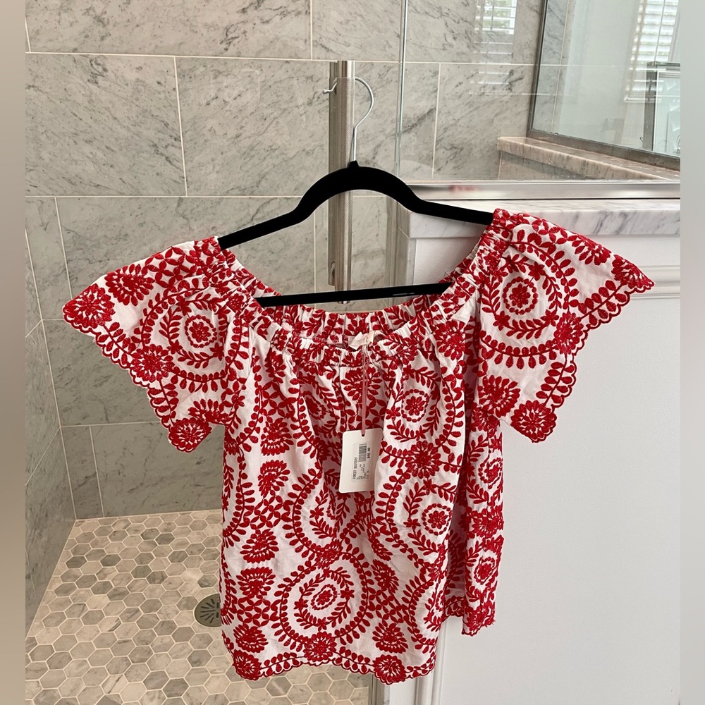NWT Embroidered Top
